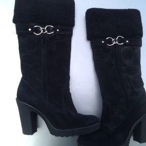 Coach Shoes - Coach boots black suede Coach Shoes - Coach boots black suede